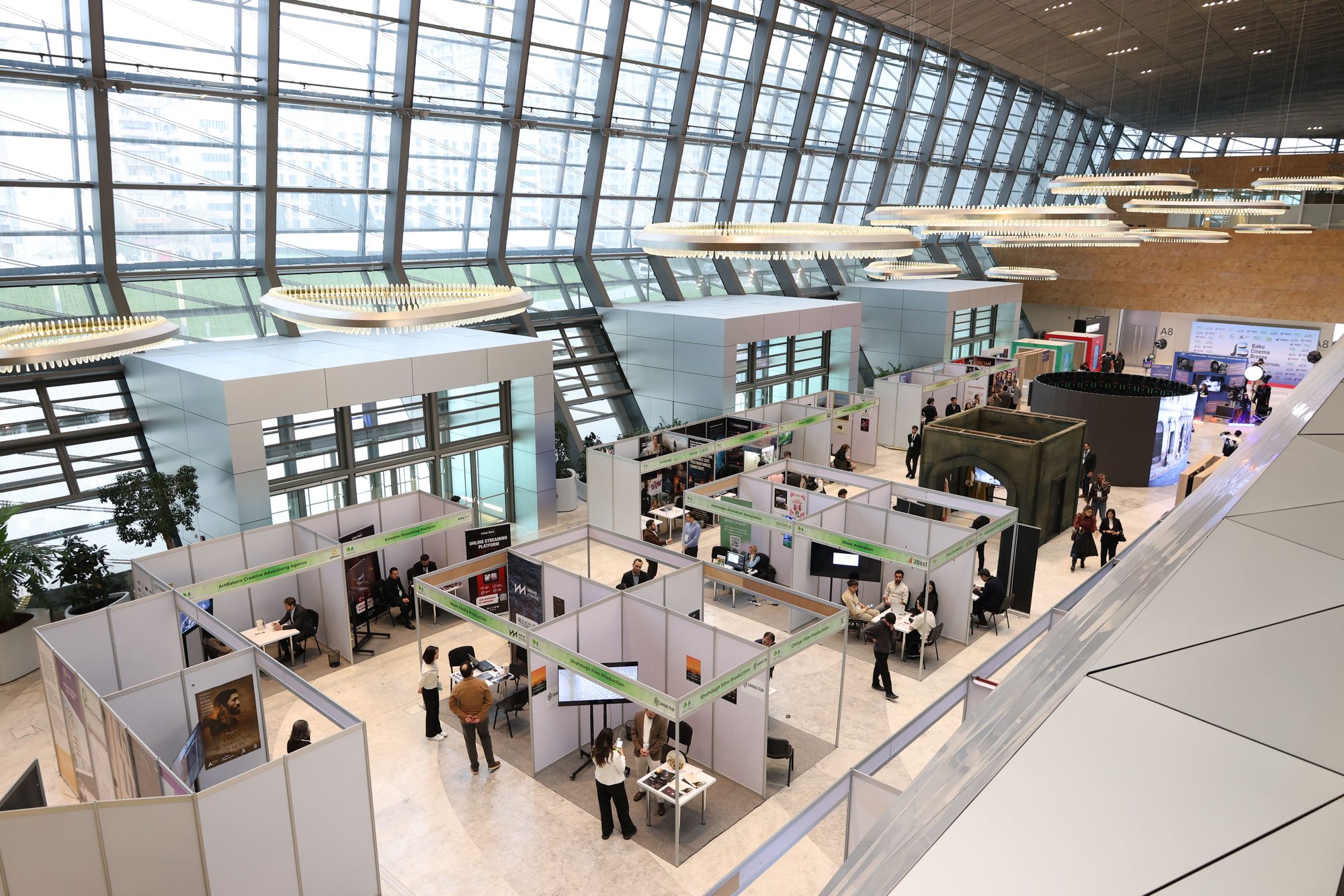 International dental exhibition hall during opening hours